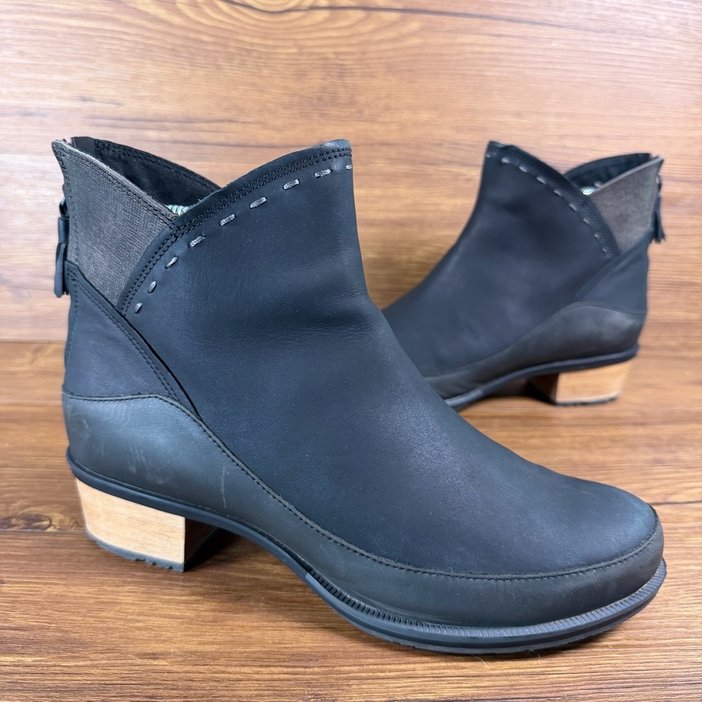 Chaco Cataluna Boot Black Leather Booties Shoes Women’s Size 8.5‎
